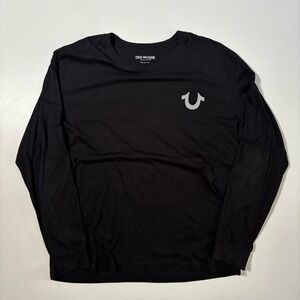 Black True Religion Long Sleeve T-Shirt - L